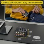 4-Channel Mini Passive RCA Audio Mixer