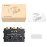 4-Channel Mini Passive RCA Audio Mixer