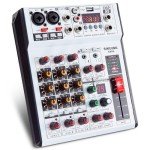 SIKUING 6-Channel Professional DJ Audio Mixer