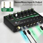 Aveek Mini 6 Channel Low-Noise Audio Mixer