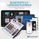 SIKUING 6-Channel Professional DJ Audio Mixer
