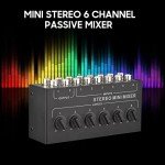 Sunydog 6-Channel Mini Stereo Audio Mixer