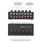 Sunydog 6-Channel Mini Stereo Audio Mixer