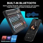 SIKUING 6-Channel Audio Mixer with DSP Effects