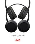 JVC HA-S31M Foldable On-Ear Headphones - Black
