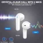 Bluetooth 5.3 Wireless Earbuds with Noise Cancelling