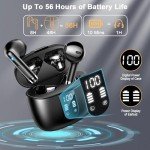 Bluetooth 5.4 Wireless Earbuds with ENC Mic