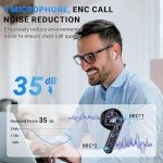 WEKNA Wireless Earbuds with Noise Cancelling and 48H Playtime