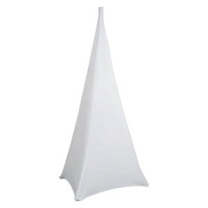 White Tripod Speaker Stand Covers for DJs (2pcs)
