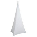 White Tripod Speaker Stand Covers for DJs (2pcs)