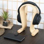 Wooden Omega Headphone Stand for DJ and Gaming