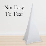 White Tripod Speaker Stand Covers for DJs (2pcs)