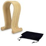 Wooden Omega Headphone Stand for DJ and Gaming
