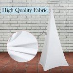White Tripod Speaker Stand Covers for DJs (2pcs)