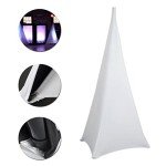 White Tripod Speaker Stand Covers for DJs (2pcs)
