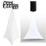 Universal DJ Speaker Stand Cover - Two Pack White