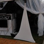White Tripod Speaker Stand Covers for DJs (2pcs)