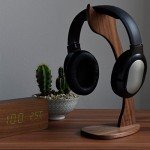 Wooden Headphone Stand - Universal Desk Hanger