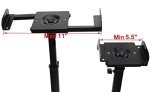 Adjustable Height DJ Speaker Stand Mount - 26.5" to 47