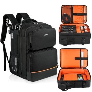 DJ Equipment Mixer Travel Case with Multi-Pockets