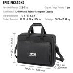 VEVOR Padded DJ Mixer Bag with Storage Pocket