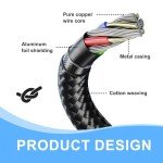 RCA Aux Cable for iPhone, iPad, iPod