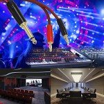 1/4 TS to Dual Banana Plug Audio Cable