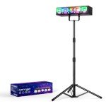 Ehaho 6-in-1 Sound-Activated DJ Lights with Stand