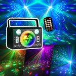 Sound Activated Disco Ball Lights with 4 Patterns