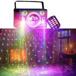 Sound Activated Disco Ball Lights with 4 Patterns
