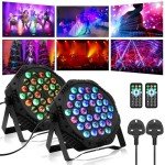 BrightWish 2 Pack LED Disco Party Lights