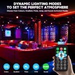 BrightWish 2 Pack LED Disco Party Lights