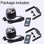 2-Pack Remote Control Sound Activated Party Lights