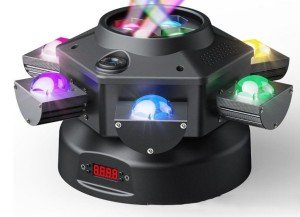 10-Head RGBW Disco Lights with DMX Control