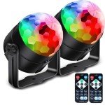 Disco Ball Lights with Remote Control – 2 Pack