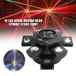 10-Head RGBW Disco Lights with DMX Control