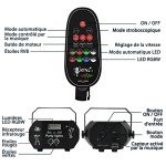 Nauotk DJ Disco Party Light with 60 RGB Modes