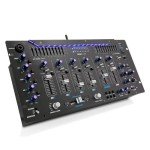 Pyle 6-Channel Bluetooth DJ Mixer with LED Lights