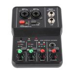 Bewinner 2-Channel DJ Audio Mixer Console