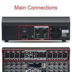 8-Channel DJ Mixer with Amplifier and Effects