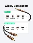 UGREEN RCA to 3.5mm Stereo Audio Cable 2M