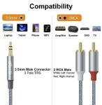 RCA to 3.5mm Audio Cable for DJ Equipment
