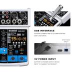 BOMGE-04F 4-Channel DJ Mixer with Bluetooth and Effects