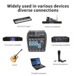 4-Channel DJ Audio Mixer with USB Interface