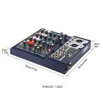 4-Channel Audio Mixer with USB and FX Effects
