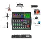 Yamnweo MW-6 Portable 6-Channel DJ Mixer