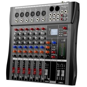BAXS 6-Channel Bluetooth DJ Audio Mixer