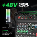 Yamnweo MW-6 Portable 6-Channel DJ Mixer