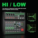 Yamnweo MW-6 Portable 6-Channel DJ Mixer