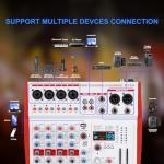 Yamnweo MW-6 Portable 6-Channel DJ Mixer